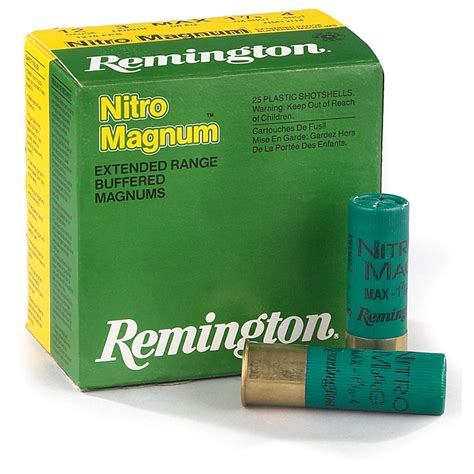 Remington, 12 Gauge, 3" Shell, 1 7/8 oz., Nitro Magnum, 25 Rounds - 32203, 12 Gauge Shells at ...