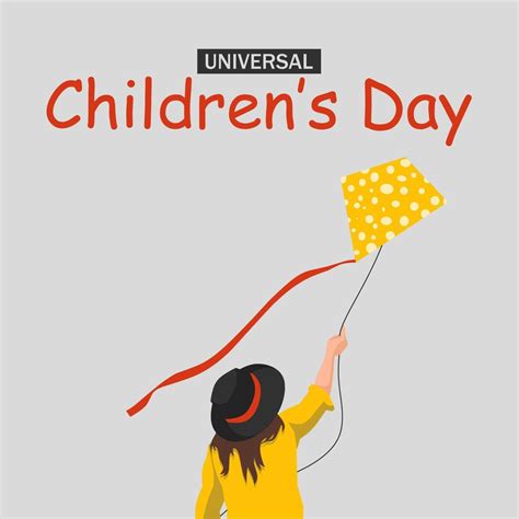 Universal children's day theme poster. Vector illustration. 15284933 ...