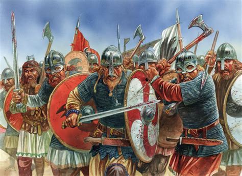 Viking Hirdmen adjusted - Warlord Games