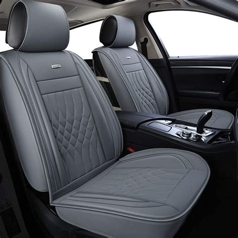 LUCKYMAN CLUB Gray Car Seat Covers Fit Most Sedan SUV Truck Fit for ...