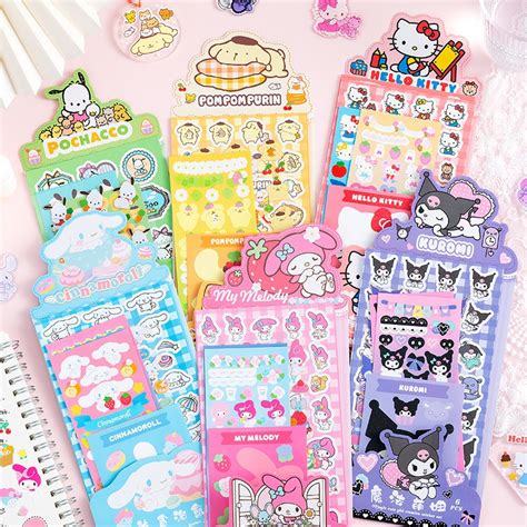 Sanrio stickers sheet sets ~ 6 sheets per pack