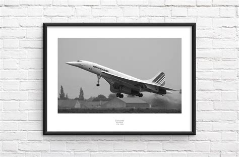 Air France Concorde Commemorative Framed Print - Etsy