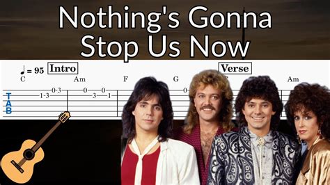 Nothing's Gonna Stop Us Now - Guitar Solo Tab Easy - YouTube