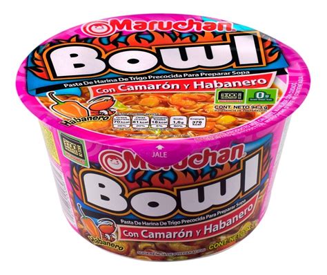 Maruchan Bowl Camarón Y Habanero 6 Unidades | Cuotas sin interés