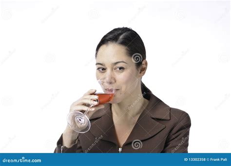 Woman Sipping Wine Royalty Free Stock Photos - Image: 13302358