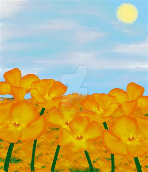 California - Cali. Poppy (50 Flowers: 50 States) by DaiNoShojoNoYami on DeviantArt