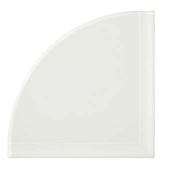 Bright White Gloss Resin Flatback Corner Shelf