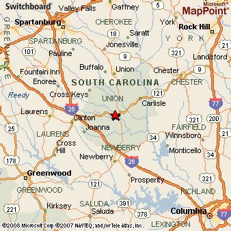 Whitmire, South Carolina Area Map & More