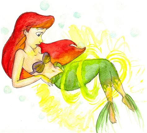 Ariel's transformation by SerifeB on DeviantArt