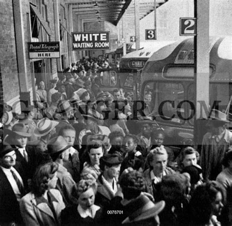 Image of SEGREGATION: BUS STATION. - A Bus Station, Probably In The ...