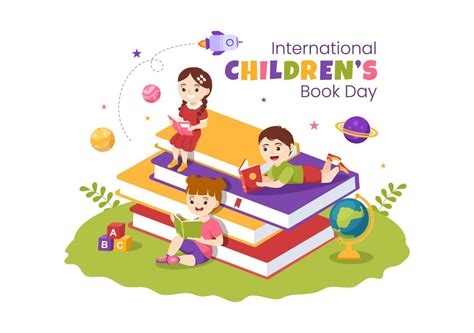 International Children's Book Day on April 2 Illustration with Kids ...