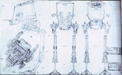 Star Wars All Terrain Scout Transport Blueprint - SILODROME