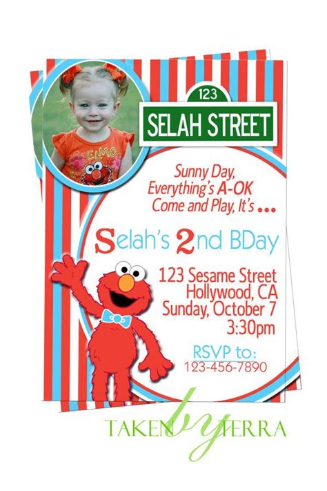 This item is unavailable | Etsy | Elmo birthday invitations, Elmo invitations, Kids birthday