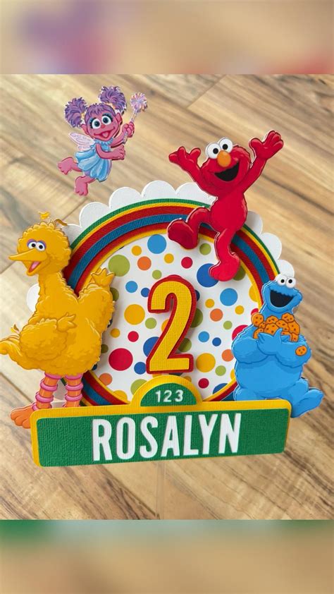 Sesame street cake topper – Artofit