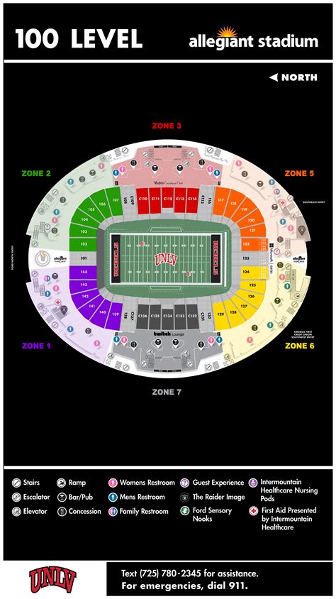 UNLV Stadium Maps | Allegiant Stadium