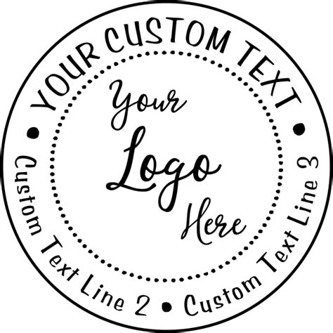 Small Stamp for Round Logos | Simply Stamps