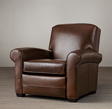 Lowell Leather Club Recliner