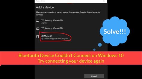 HOW TO SOLVE THE PROBLEM "Bluetooth Couldn’t Connect" on Windows - TRY CONNECTING YOUR DEVICE ...