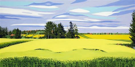 Mustard Field II, PEI, 24" x 48" - Louise Arnold, Artist