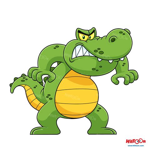 Alligator Or Crocodile Cartoon Character on Behance