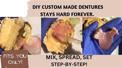 DIY Custom made Dentures which Stay Hard Forever, Easy and Fun Crafting Do it Yourself Step-by ...