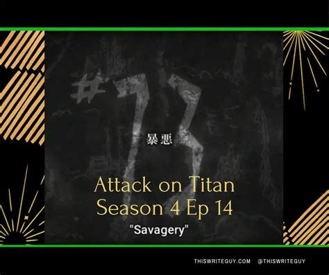 Attack on Titan Season 4 Episode 14 Summary