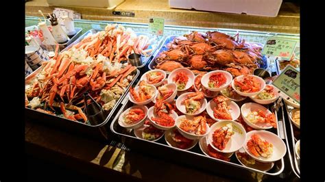 [4K] "Seafood Buffet Nanda" giant king crab buffet walk from subway ...