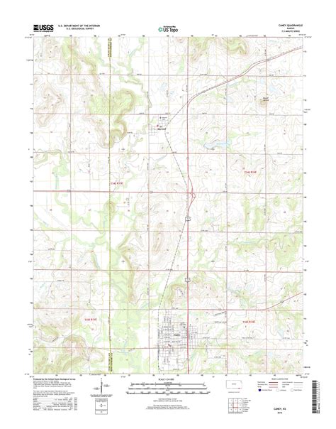 MyTopo Caney, Kansas USGS Quad Topo Map