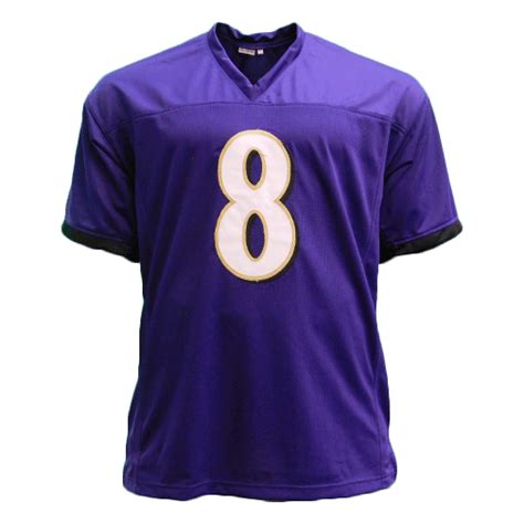 Lamar Jackson Autographed Pro Style Football Jersey Purple (JSA) — RSA