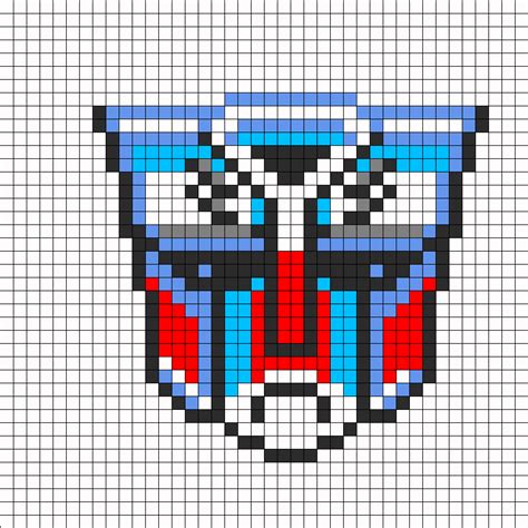 Optimus Prime Perler Bead Pattern | Bead Sprites | Characters Fuse Bead Patterns