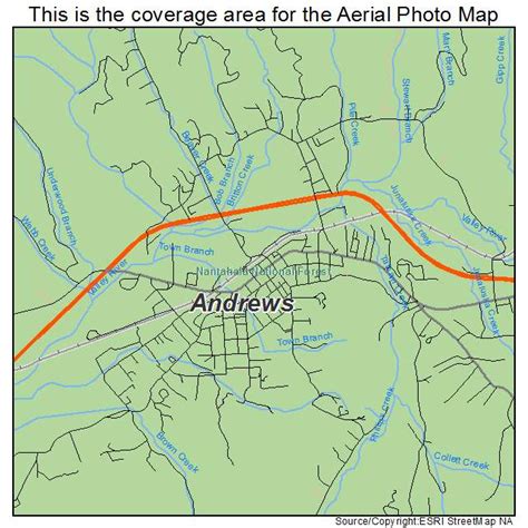 Aerial Photography Map of Andrews, NC North Carolina