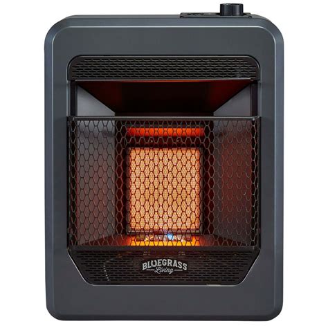 Bluegrass Living Propane Gas Vent Free Infrared Gas Space Heater With ...