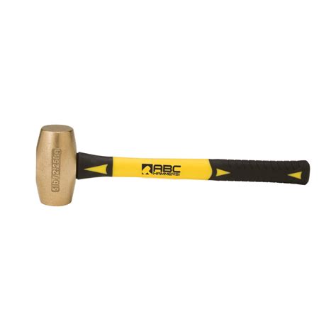 5 lb. Brass Hammer with 14" Fiberglass Handle - H To O Supply