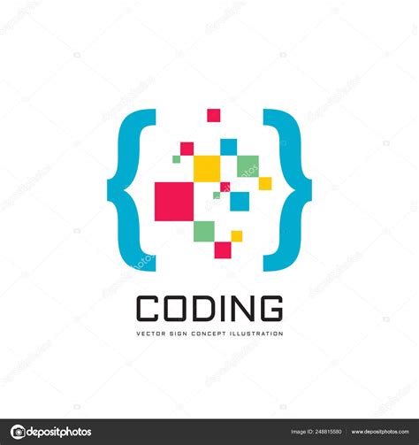 Programming Code Vector Business Logo Template Vector Illustration ...