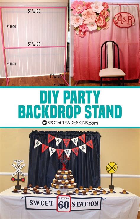 DIY Party Backdrop Stand