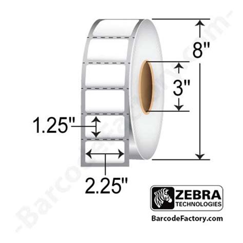 72283 - Zebra 2.25x1.25 TT Label [Non-Perforated]