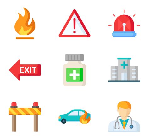 Emergency kit Icons 364 free vector icons | Emergency icon, Vector free ...