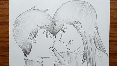 How to Draw Anime Boy & Girl - Tutorial // How to draw anime couple ...