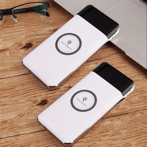 Power bank 10000mAh Qi Wireless Charger power bank Portable Mobile ...