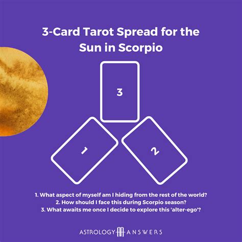 Sun in Scorpio 3-Card Tarot Spread | Astrology Answers