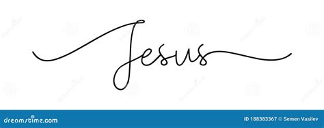 Jesus Name Written In Cursive Letters