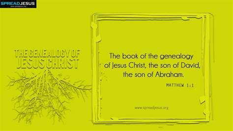 The Genealogy of Jesus Christ Matthew 1:1 HD-Wallpapers