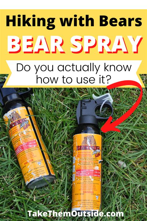 Bear spray (mace) - Do you really know how to use it? | Bear spray, Spray, Bear safety