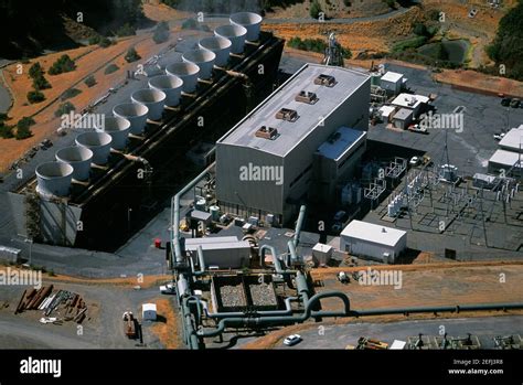 Geothermal power plant, The Geysers, California Stock Photo - Alamy