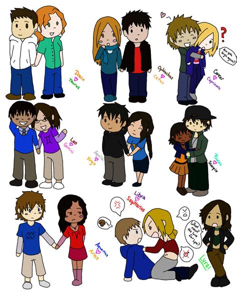 Forgotten Zodiac Chibi Couples by Sabaku-No-Sirri10 on DeviantArt