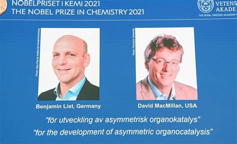 Nobel Prize In Chemistry Announced: Benjamin List And David MacMillan ...