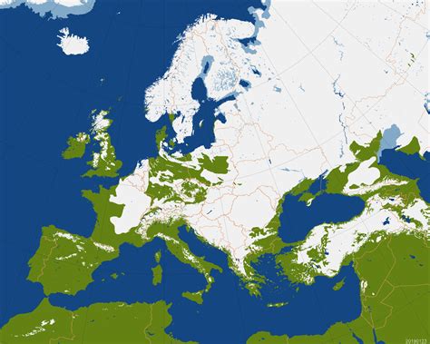 Map : Snow and ice cover in Europe [23.1.2019] - Infographic.tv ...