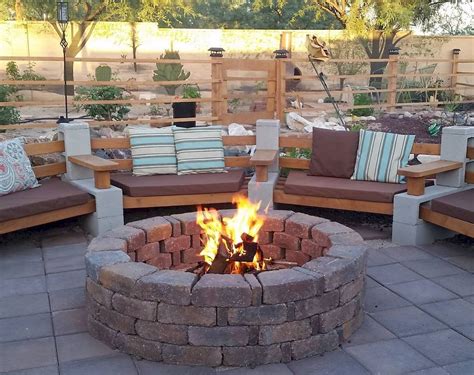 80 DIY Fire Pit Ideas and Backyard Seating Area - roomodeling | Backyard seating area, Backyard ...