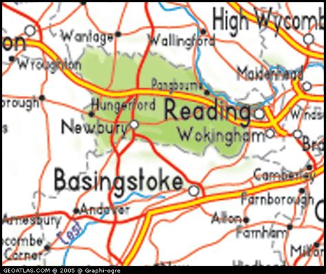 Map of West Berkshire City Picture | United Kingdom Map Regional City ...