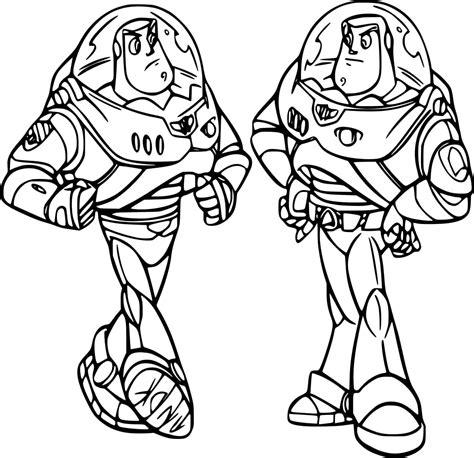 Toy Story 2 Two Buzz Lightyear coloring page - Download, Print or Color Online for Free